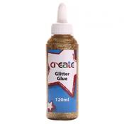 Create Glitter Glue 120ml Gold image