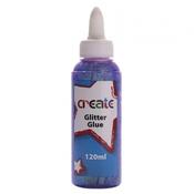 Create Glitter Glue 120ml Purple image
