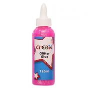 Create Glitter Glue 120ml Pink image