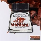 Winsor &amp; Newton Nut Brown Drawing Ink - 14ml image