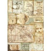 Stamperia Rice Paper A3 Leonardo Artworks image