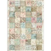 Stamperia Rice Paper A3 Passion Patchwork image