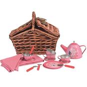 Tea Set Peacock. This beautiful Tea set comes in a  lovely wicker basket with velcro closures.  Suitable for Age 3+ image