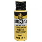 PLAID Folk Art Multi-Surface  Lemon Custard  Satin Acrylic Paint 59ml. image