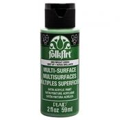 PLAID Folk Art Multi-Surface Bright Green Satin Acrylic Paint 59ml image