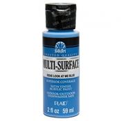 PLAID Folk Art Multi-Surface Look at Me Blue  Satin Acrylic Paint 59ml image