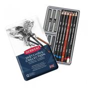 Derwent Sketching Collection 12 Tin -An Ideal introduction into the world of sketching. The set contains an array of pencils,blocks and sticks. image