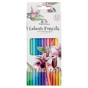 World of Colour Adult Colouring Pencils - Pastel Shades  Packed 12 image