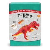 Fiesta Crafts - Make a T-Rex  - Build the Skeleton. Add air-drying Modelling Clay. Play with your Dino Toy.  Age 5-9