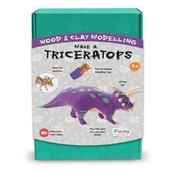 Fiesta Crafts - Make a Triceratops - Build the Skeleton. Add air-drying Modelling Clay. Play with your Dino Toy.  Age 5-9 image