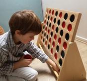 Egmont Giant Wooden Connect 4  - The winner is the player who succeeds to make a row of 4 Age  3+ image