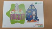 Colour in Rocket. High quality eco - friendly designs for you and your family to enjoy together and build your cardboard creation