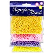 Icon Craft Pkt.4 X 3G Coloured Styrofoam Beads image