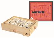 Wooden Labyrinth. Put the ball on start, and use the two side buttons to move the ball through the maze. image