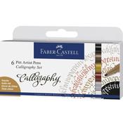 Pitt Artist pens Calligraphy Set Wallet of 6 Colours image