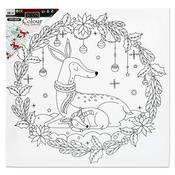 Colour My Canvas Festive Edition - Deer  300 X 300mm image