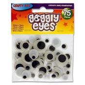 Self Adhesive Goggly Eyes Asst Sizes - 75Pieces image