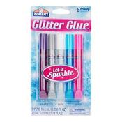 Elmers Glitter Glue Pens - Card of 5 - 10Ml image