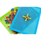 Clever Kidz - Peg Board Box Set with Storage  Learn numbers and patterns. A timeless education toy.