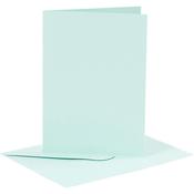 Cards &amp; Envelopes 10.5x15cm 6pk light blue image