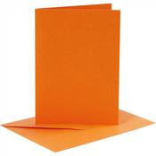 Cards &amp; Envelopes 10.5x15cm 6pk orange image