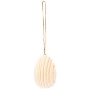 Wooden Egg For Hanging, Large 1 PC, 59MM X 38MM image