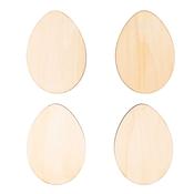Wooden Deco Tags Set -  EAaster Egg 4 Pcs image