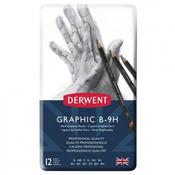 Derwent - Graphic Hard (Technical) Pencil B-9H - 12 Tin