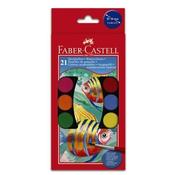 Faber-Castell Watercolour Tablets Set of 21 with 2 Free Brush image