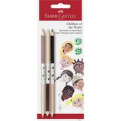 Faber-Castell Children Of The World 3 Skin Tone Bio Pencils BC image