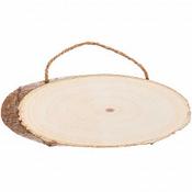 Wooden Sign Oval  14-18 x 7-10cm image
