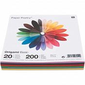 Origami Basic 5 x 5cm 200 sheets 20 Colours image