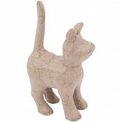 Paper Mache Cat Standing 8,5 x 14 x 4,3 CM image