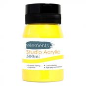 Elements 500ml Acrylic Lemon Yellow image