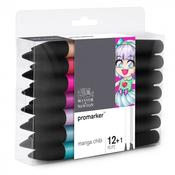 Winsor and Newton Promarker 12+1 Manga Chibi image