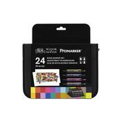 Winsor and Newton 24 + 1 Mixed Marker Set image