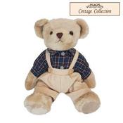 Lovely retro style teddy bear.
Comes with his own shirt and dungarees.
His head, arms and legs all move.
Suitable for all ages, young and old. image