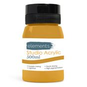 Elements 500ml Studio Acrylic Yellow Ochre image