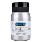 Elements 500ml Studio Acrylic Silver image