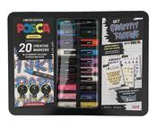 Posca Graffiti Art Tin Of 20 Paint Markers image