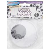 Crafty Bitz Goggly Eyes - 7Cm Packed 2
