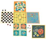 Egmont 5 Games In 1 Box.
5 games in one box: chess, game of the goose, ludo, Morris men and Snakes and Ladders. image