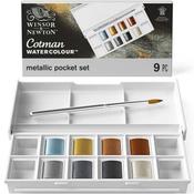 Cotman Watercolour 8 Half Pan Metallic Pocket Set image