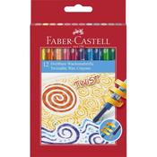 FABER CASTELL TWISTABLE WAX CRAYONS BOX 12 image