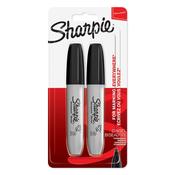 SHARPIE PERMANENT MARKER CHISEL. BLACK PACKED 2 image