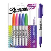 SHARPIE PERMANENT MARKER GLAMOUR POP 5 PACK image