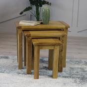 Kilmore Oak Nest of 3 Tables