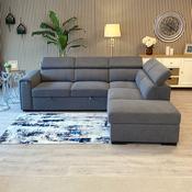 August Corner Sofabed - Light Grey
