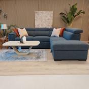 August Corner Sofabed - Navy/Grey image