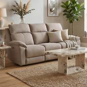 Blaine 3 Seater Electric Recliner - Latte image